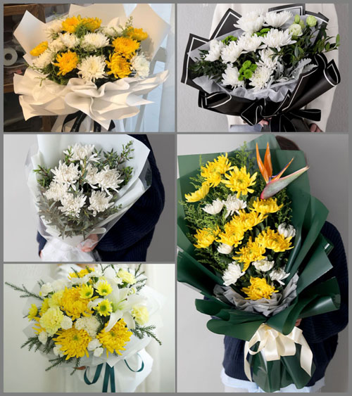 山东青岛平度市同和街道斜子村白事花束代送